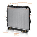 OE Replacement Aluminum Radiator for Toyota 4Runner/Pickup V6 (1988–1995) DPI-50