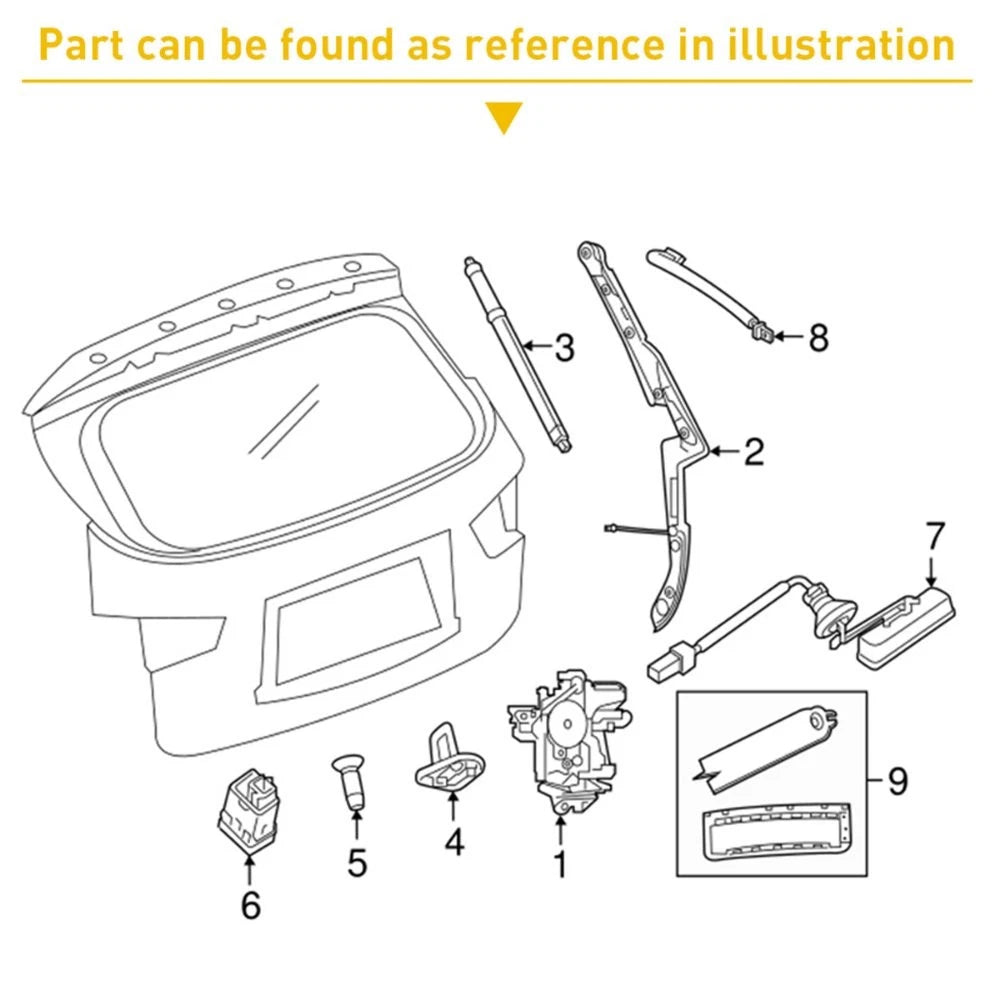 Tailgate Release Switch for Tahoe Yukon Escalade (2007–2014) 15106857