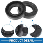 Set of 5 Oil Seal Rings for Rotary Shaft 25x45x10mm Nitrile Rubber