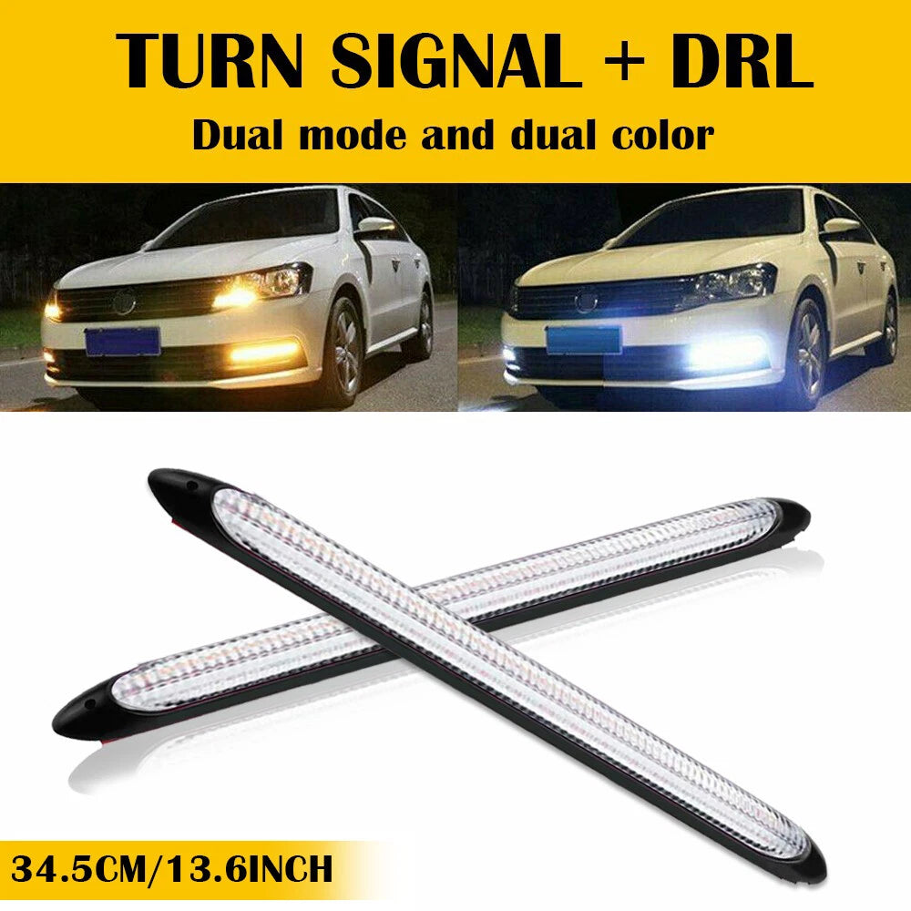 2Pcs LED Headlight Strip Light for Make Model 