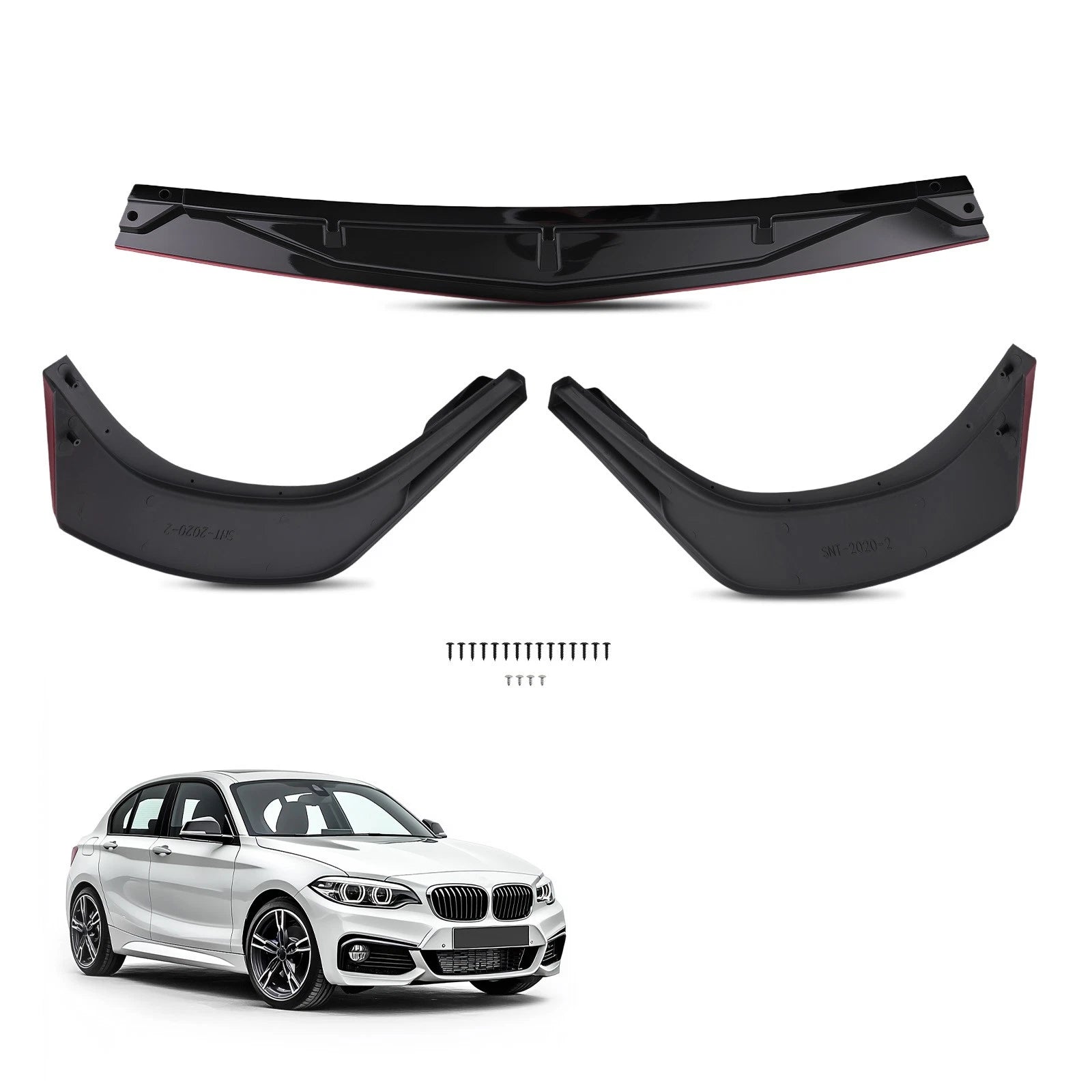 Front Lower Valance for Hyundai Sonata (2020–2023) Black Red Bumper Kit