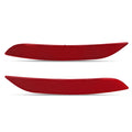 Set of 2 Bumper Reflectors for BMW X1 (2013–2015) Red Gray