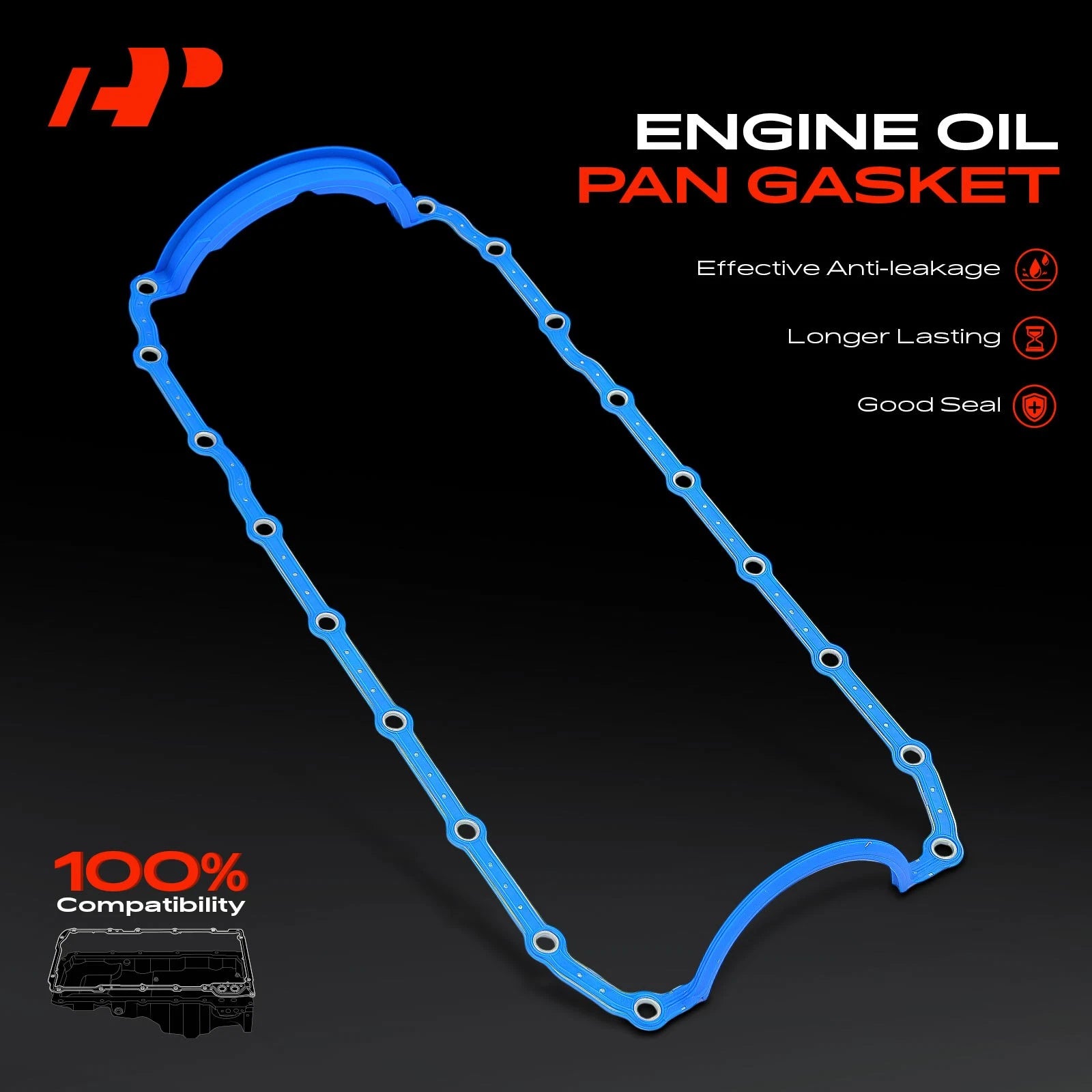 Engine Oil Pan Gasket for Dodge Ram 1500 2500 3500 Jeep Grand Cherokee (1999–2023)