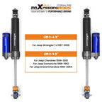 Dual-Damper Reservoir Front Shocks for Jeep Wrangler TJ (1997–2006)