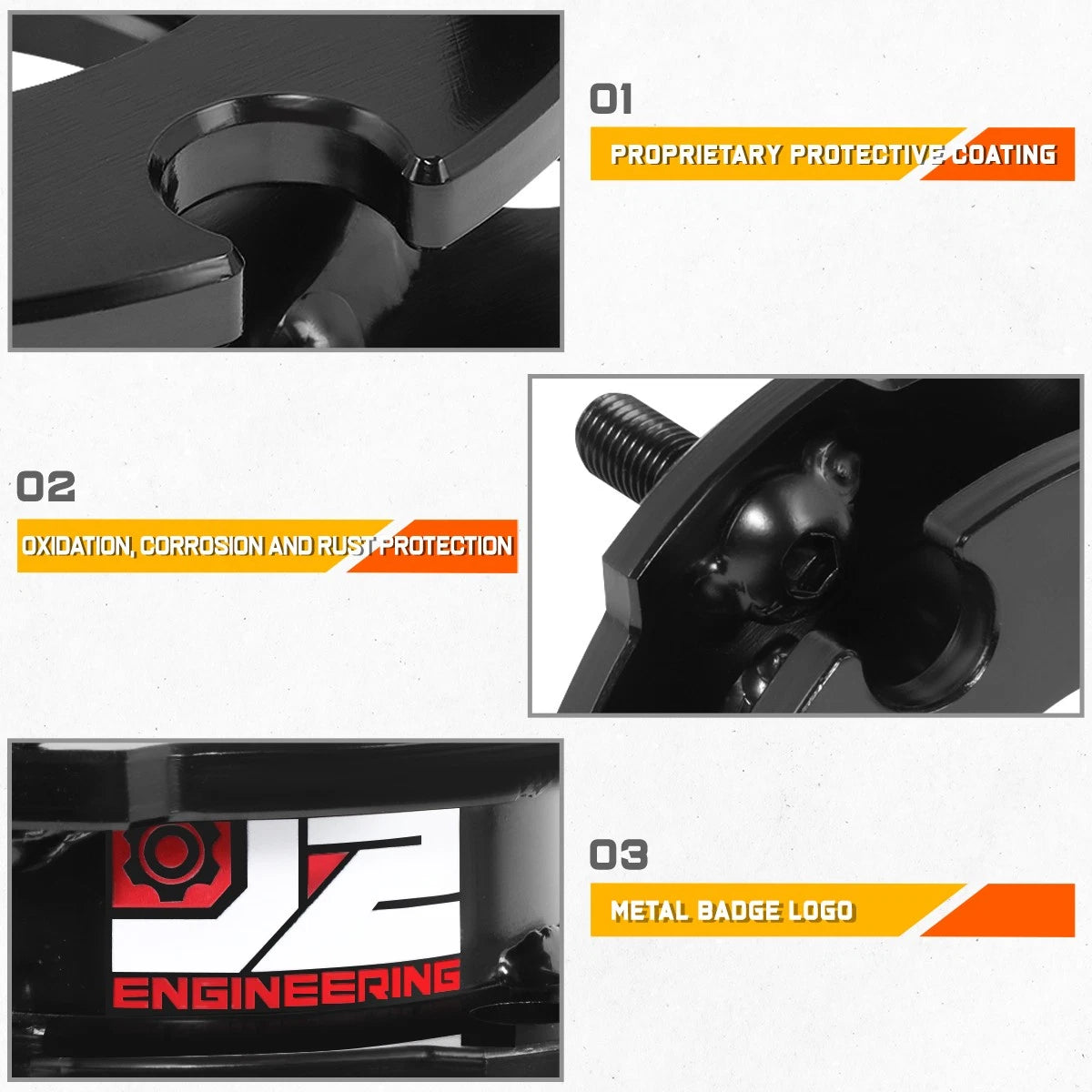 2" Front Upper Strut Top Mount Leveling Lift Spacers for Colorado Canyon (2015–2022)