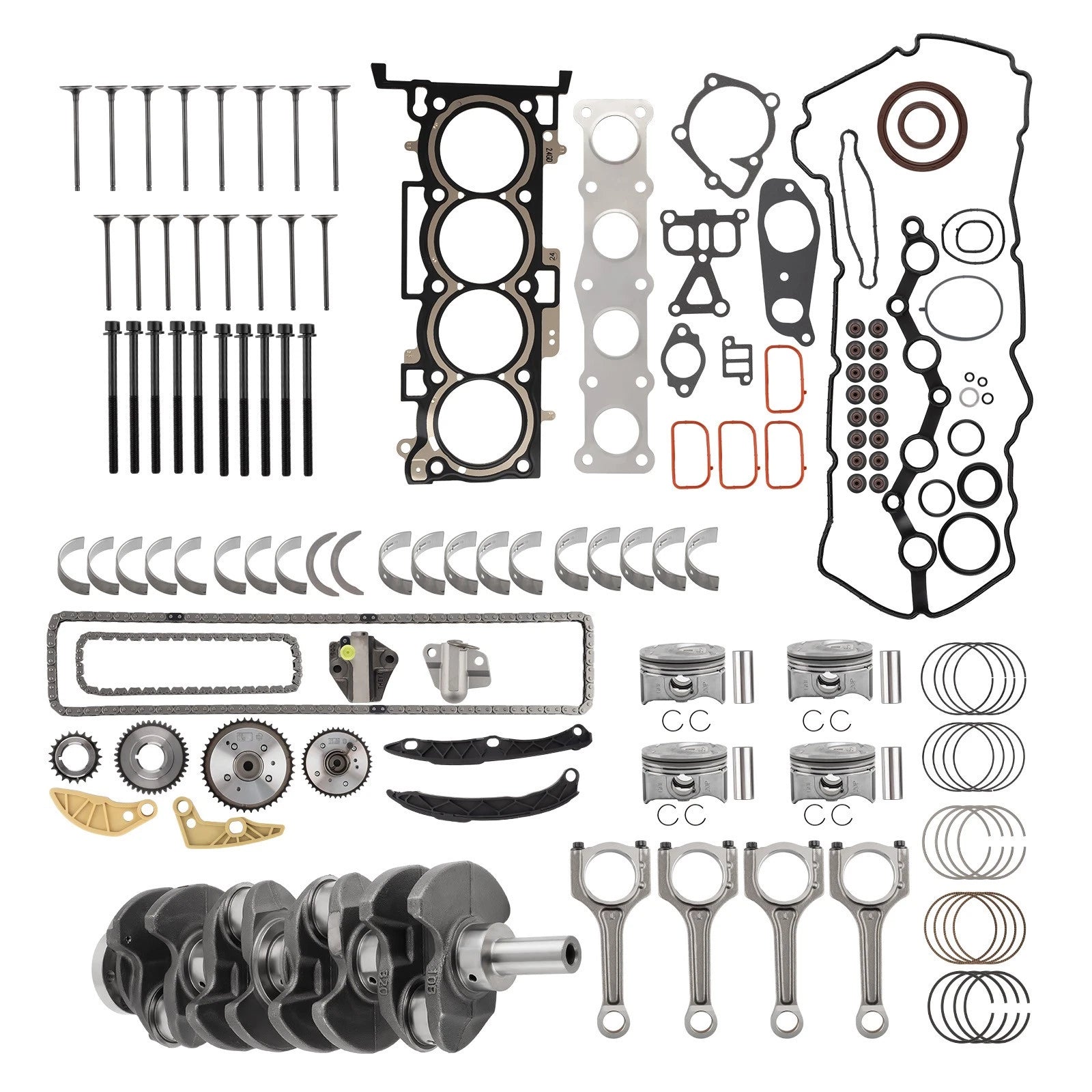 Complete Engine Rebuild Kit for Hyundai Elantra Tucson Sonata Kia Forte (G4KH)