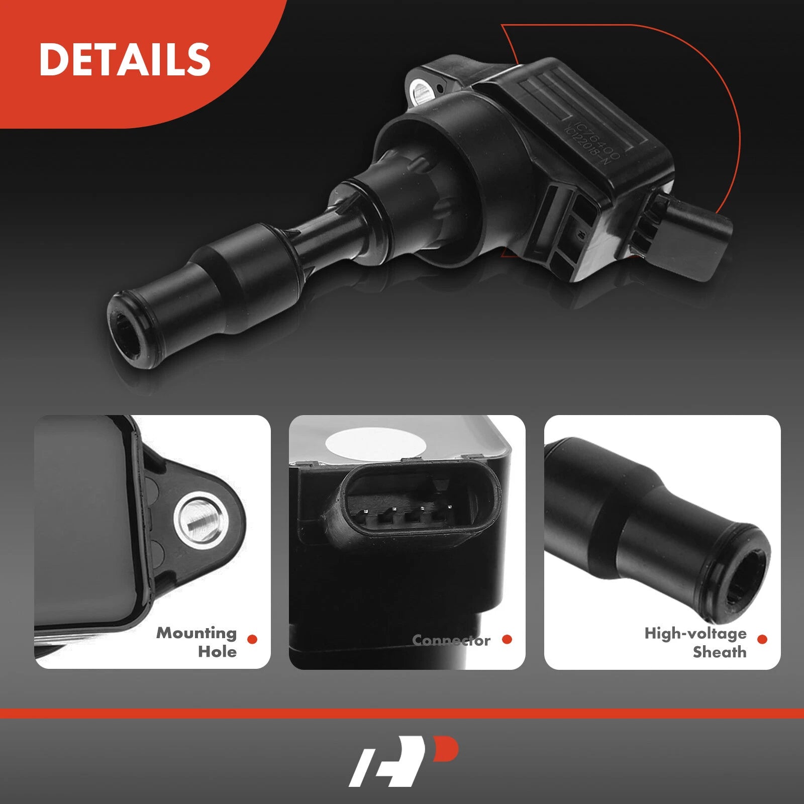 Set of 4 Ignition Coils for Hyundai Sonata (2015–2019) Kia Optima Sorento (2016–2020)