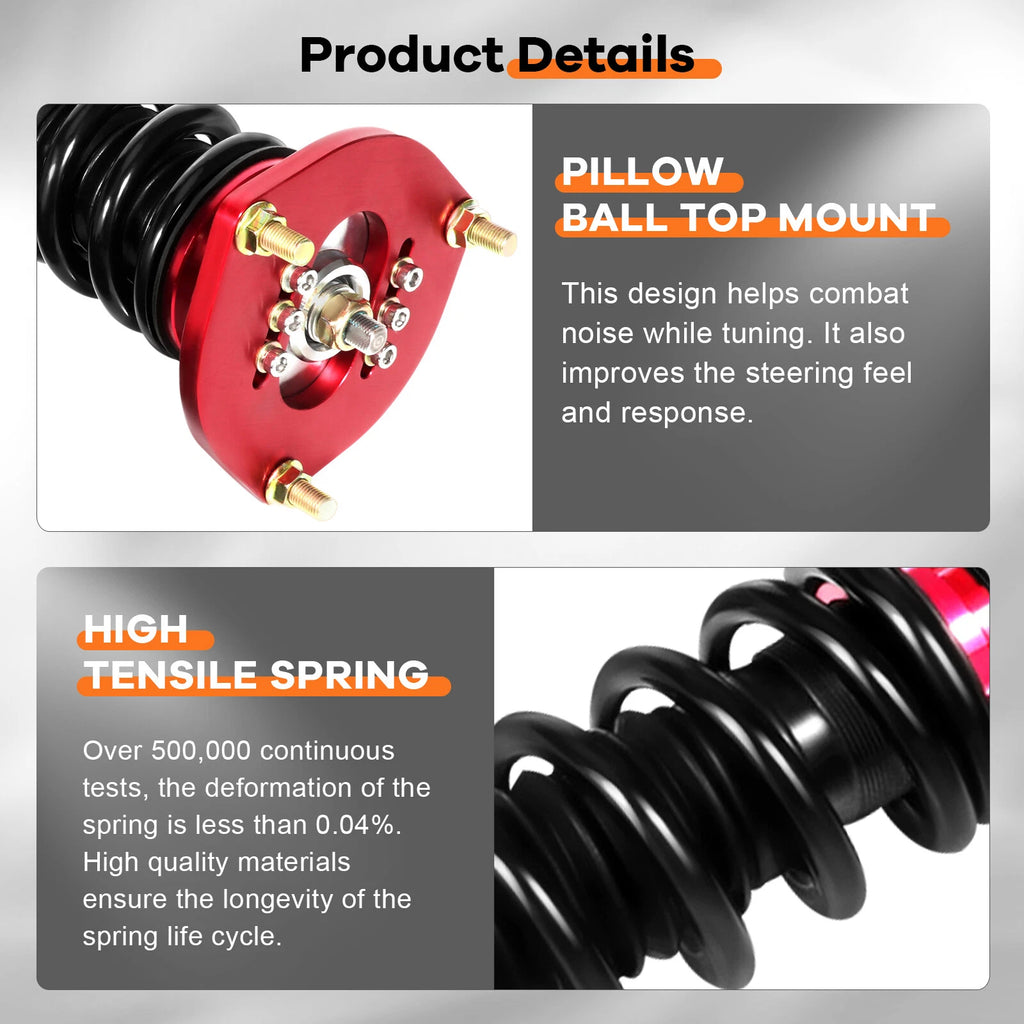 Coilovers for Toyota Camry (2007–2011) Adjustable Height Shocks Absorber