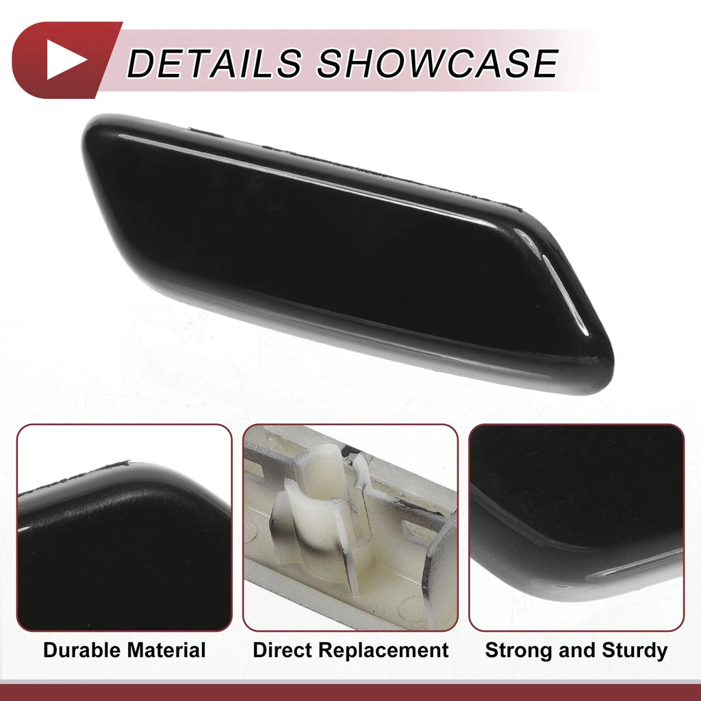 Front Right Washer Nozzle Cover Cap for Lexus IS250 (2009–2010) 1 Pcs Black