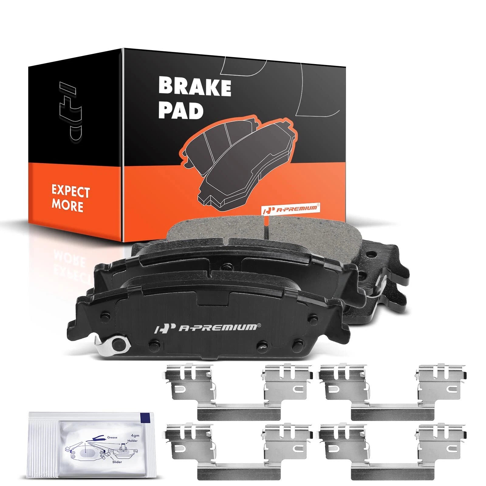 Set of 4 Front Ceramic Brake Pads for Subaru Impreza Legacy (1990–1996)