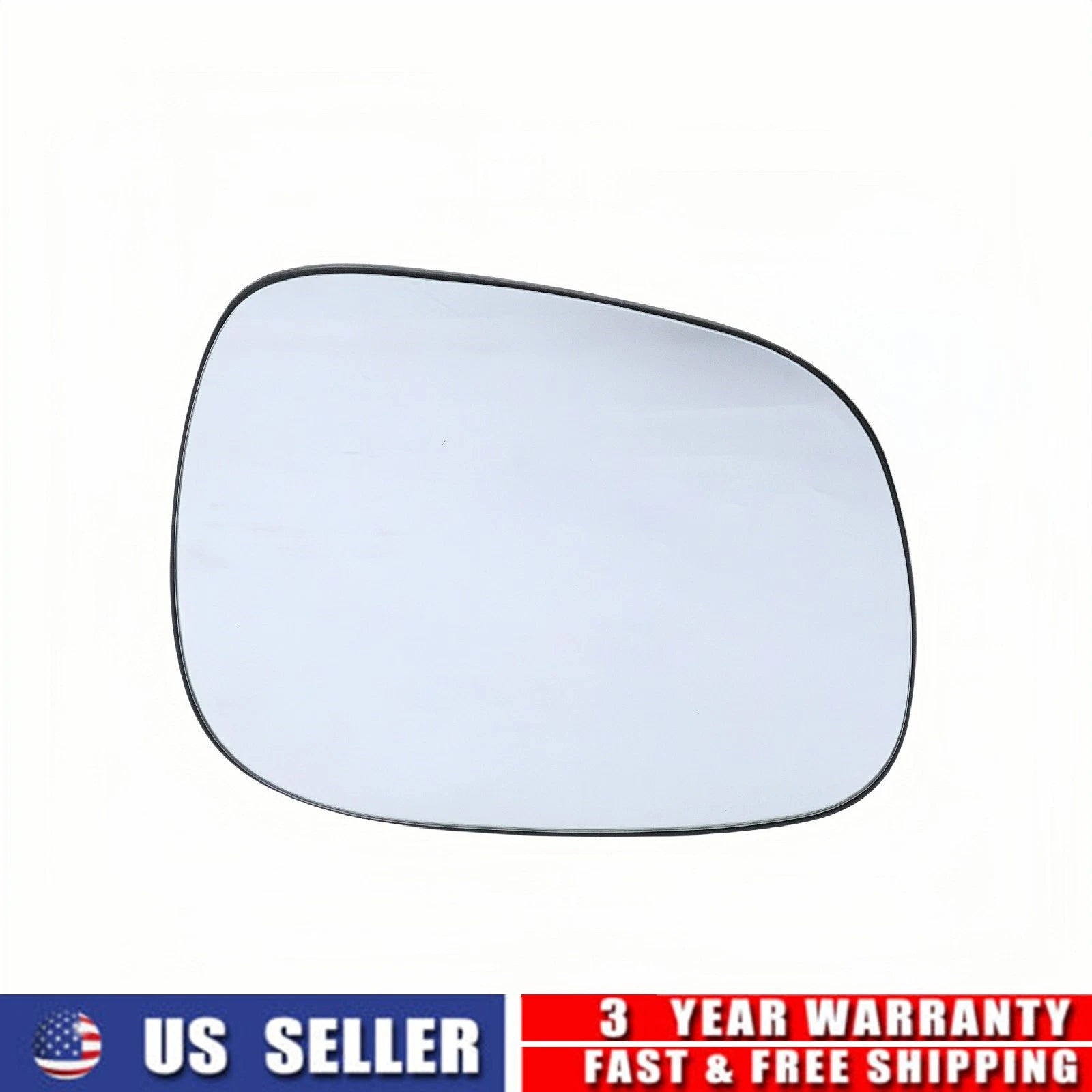 Left Driver Mirror Glass for BMW X3 (2011–2014) Heated, With Backing Plate