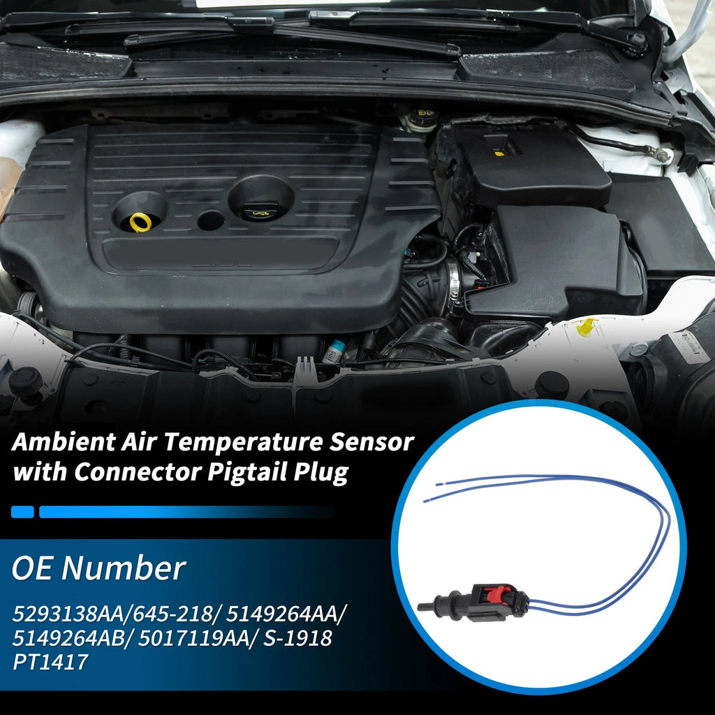 Ambient Air Temperature Sensor with Connector Pigtail Plug  