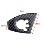 Carbon Fiber Interior Door Lock Button Cover Trim for Audi TT TTRS (2008–2014)