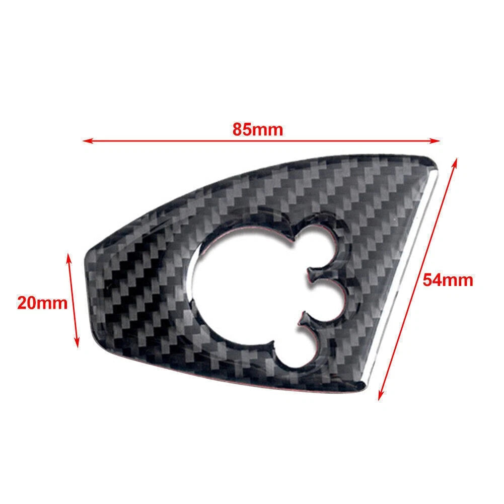 Carbon Fiber Interior Door Lock Button Cover Trim for Audi TT TTRS (2008–2014)