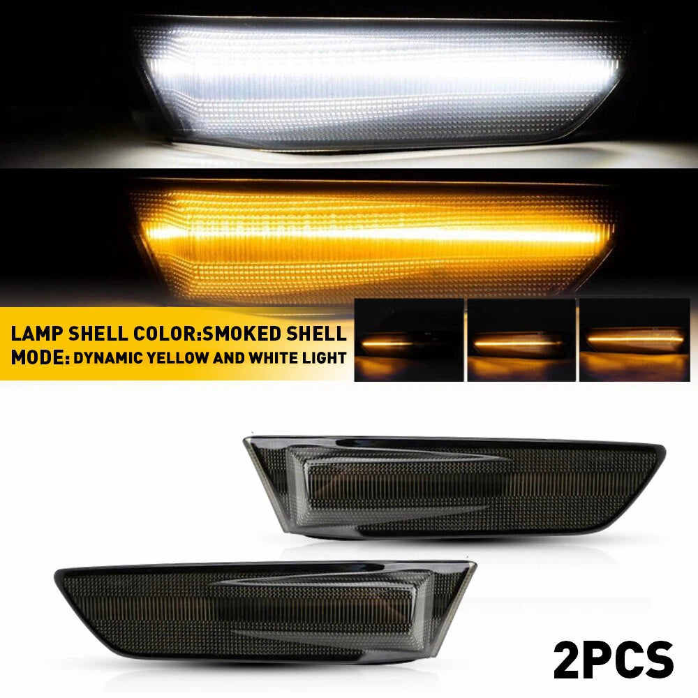 Sequential Smoke LED Front Bumper Side Marker Light for Infiniti G35 (2003–2007)