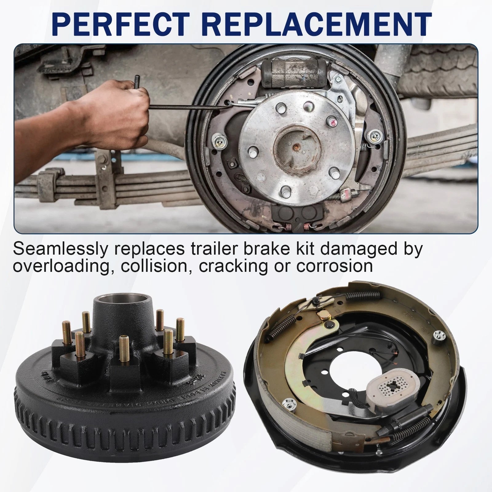 Hub Drum Kits for 7 Electric Brake (12" x 2")