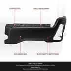 Right Rear Bumper End Cap for Ford F-250 SD (2023–2025) Black w/o Sensor Hole