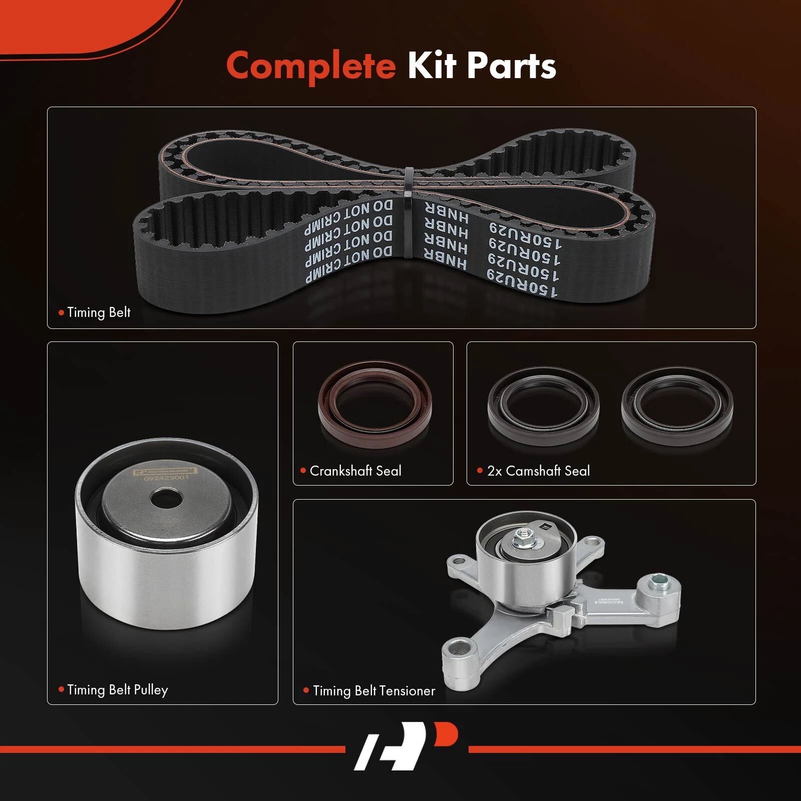 6X Timing Belt Kit for Dodge Avenger Neon Chrysler Sebring (2008–2010)
