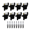 Denso 8 Ignition Coils & Platinum Spark Plugs Kit for Ascender H2 Rainier (2003–2008)