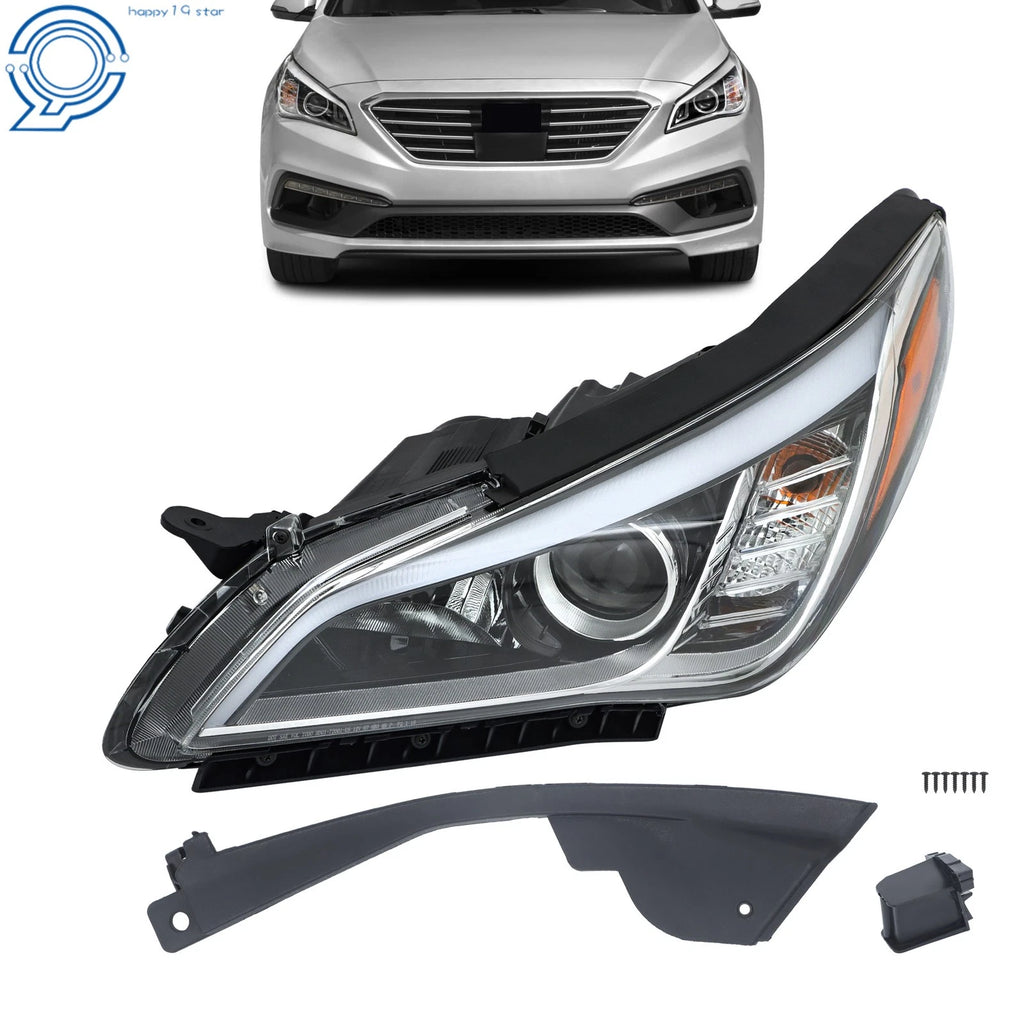 Headlight Halogen for Hyundai Sonata (2015–2017) 92101C2000