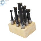 Set of 9 Boring Bars for Lathe Tool (1/2" Shank)