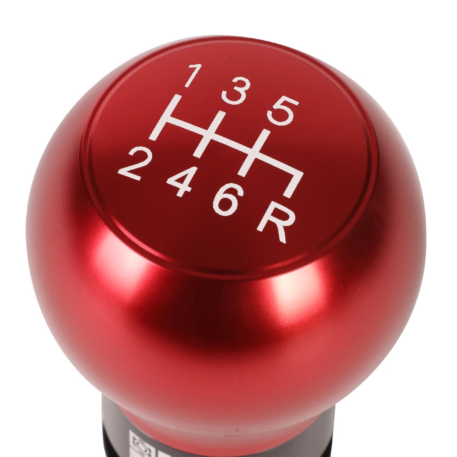 J2 Universal Aluminum Shift Knob Red Teardrop Style with Thread Adapters