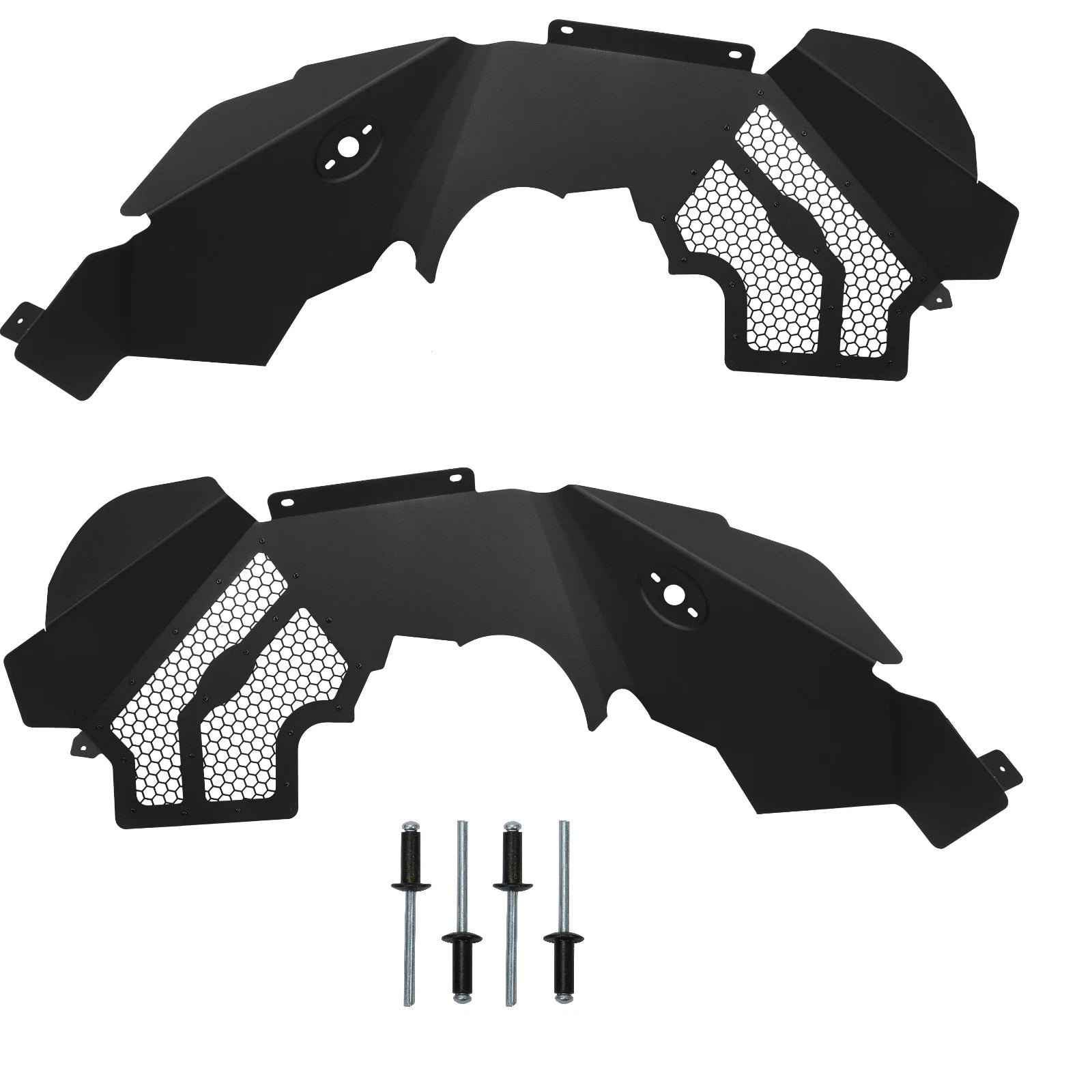 Front Aluminum Inner Fender Liners for Jeep Wrangler JK JKU (2007-2018)