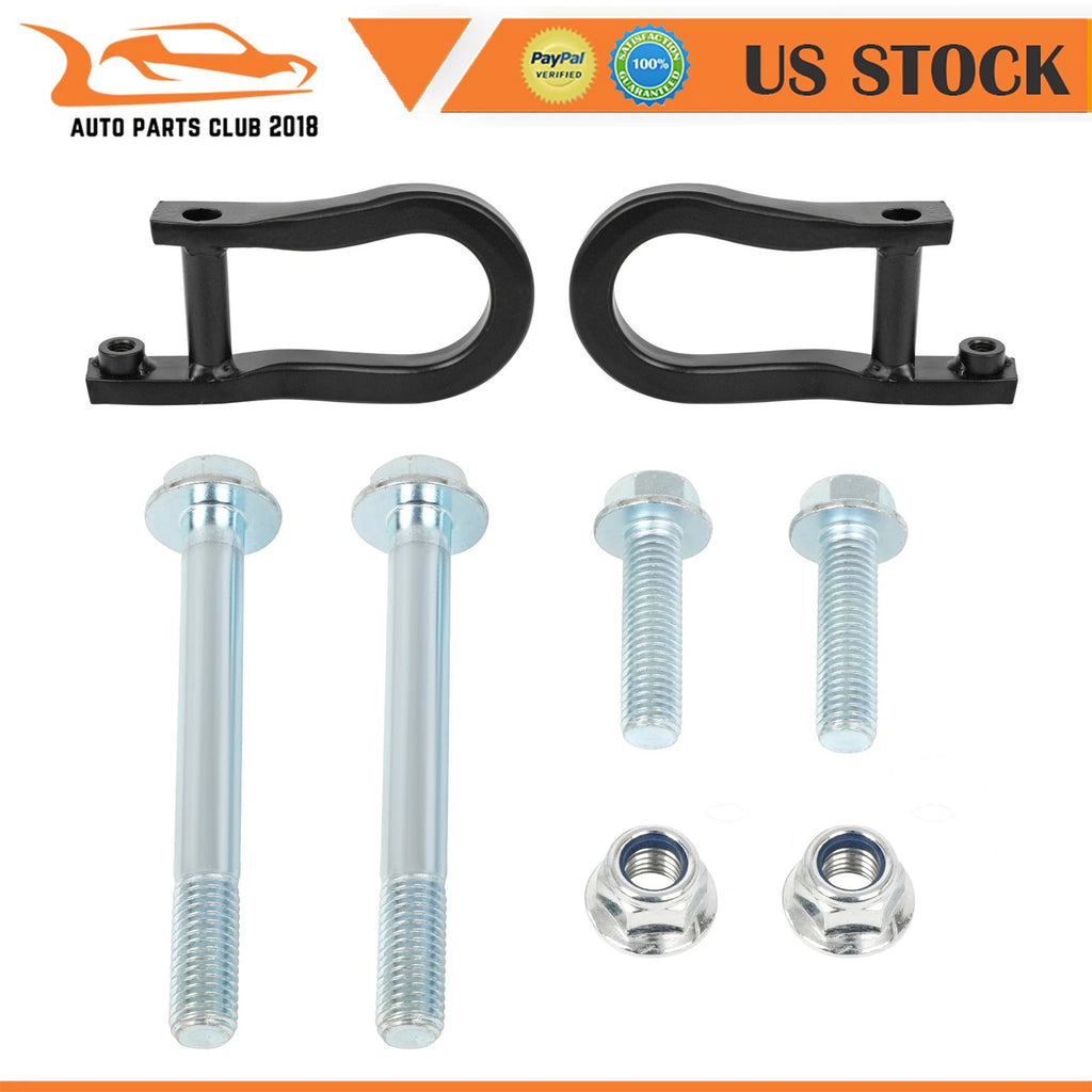 2X Front Tow Hooks Black 84072463 for Chevrolet Silverado 1500 (2007–2019)
