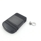 Black Aluminum Edge Cut Brake Pedal Pad Cover for Harley XL (1982–2017)