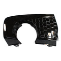 Replacement Black Painted Passenger Rear Bumper Cover Exhaust Pipe Hole Trim