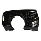 Replacement Black Painted Passenger Rear Bumper Cover Exhaust Pipe Hole Trim