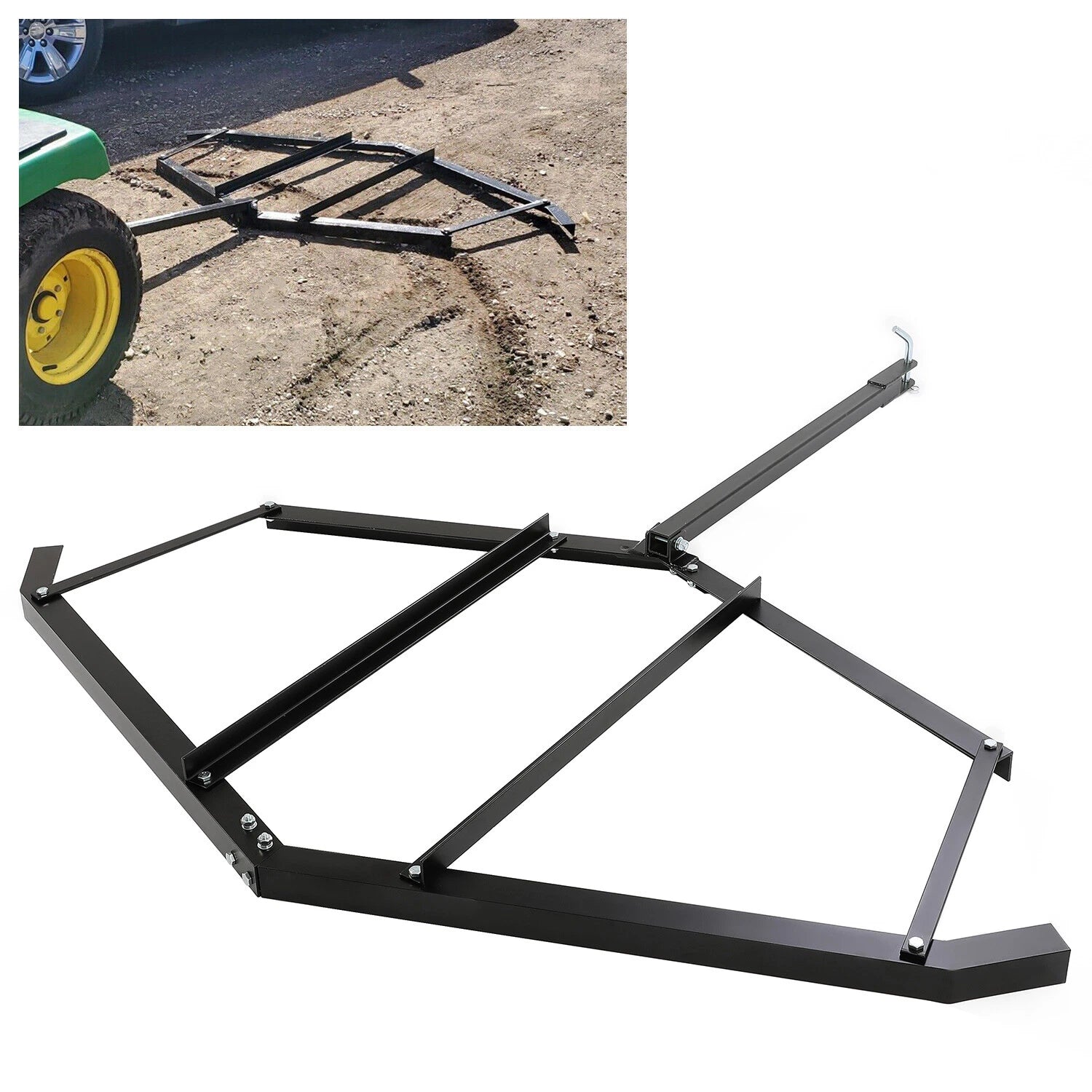 72" Tow Behind Drag Harrow for Driveway Maintenance