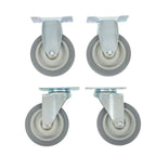 Set of 4 Heavy Duty Swivel Caster Wheels for Various Applications