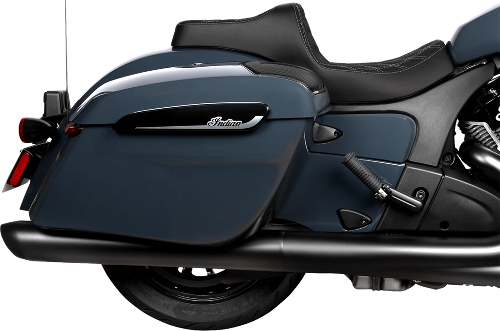 Predator III 2-Up Seat for Harley Davidson - Vinyl - Silver