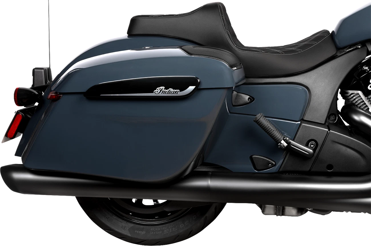 Predator III 2-Up Seat for Harley Davidson - Vinyl - Silver
