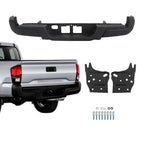 Rear Step Bumper for Toyota Tacoma (2016–2023) - Powdercoated Black Steel