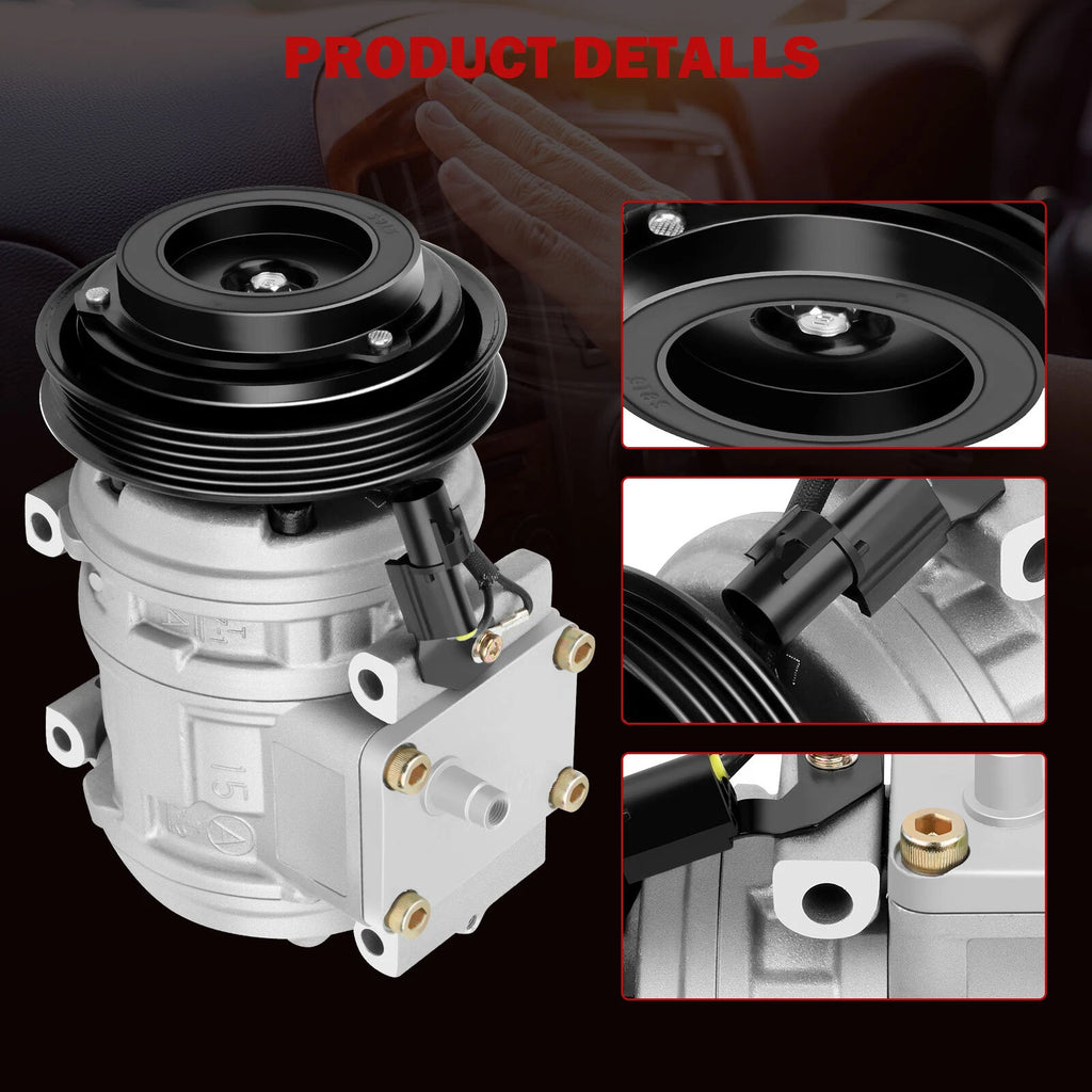 A/C Compressor with Clutch for Honda Civic (1999-2000) & Acura NSX (1991-2005)