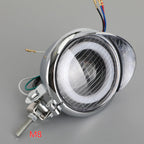 4 Inch Motorcycle Headlight Chrome Halo Ring DRL for Cafe Racer