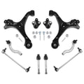 8x Front Lower Control Arms Sway Bar Tie Rods Kit for Honda Civic (2012–2015)