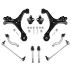 8x Front Lower Control Arms Sway Bar Tie Rods Kit for Honda Civic (2012–2015)