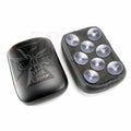 Cross Style Solo Pillion Passenger Pad Seat for Harley Dyna