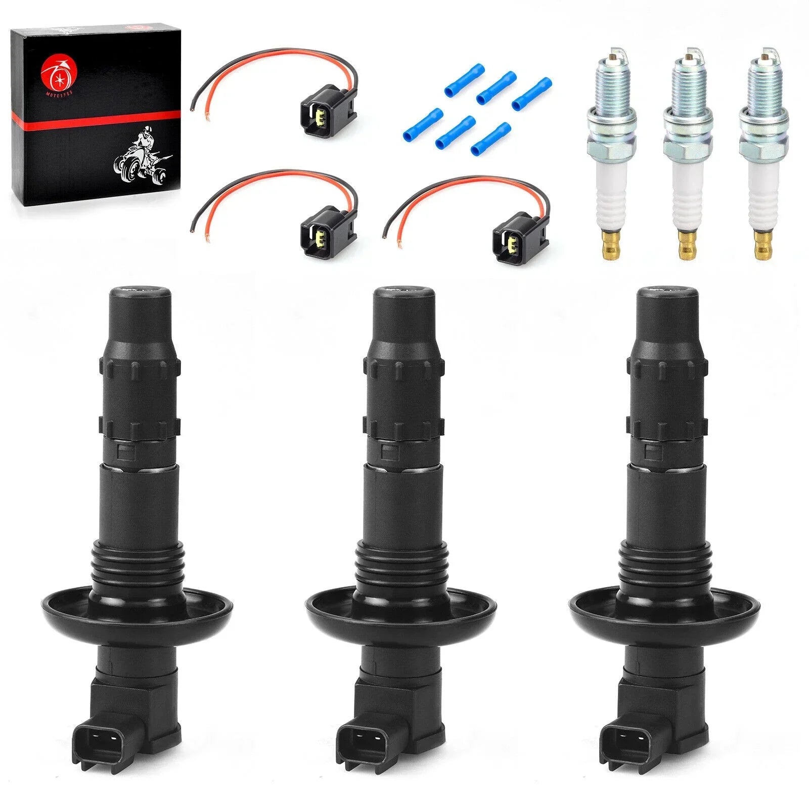 2 x Ignition Coil & Spark Plug for Sea-Doo GTX (2007–2013)