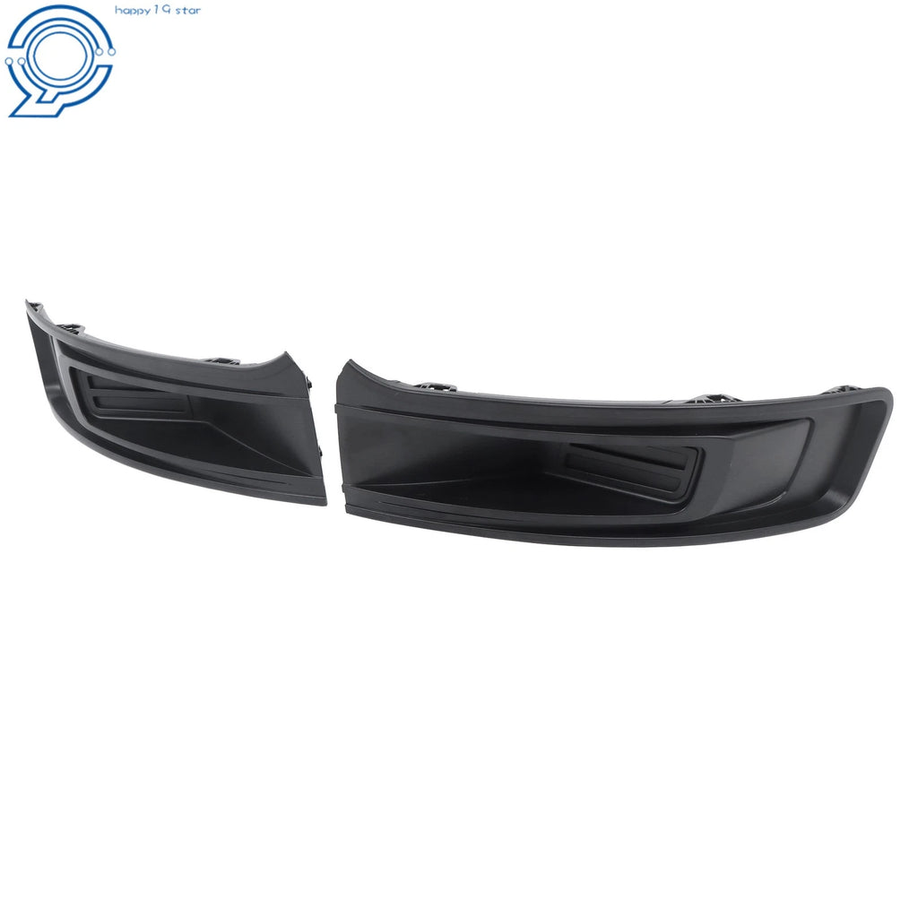 Set of 2 Front Fog Light Covers Matte Black for Ford Flex (2013-2019)
