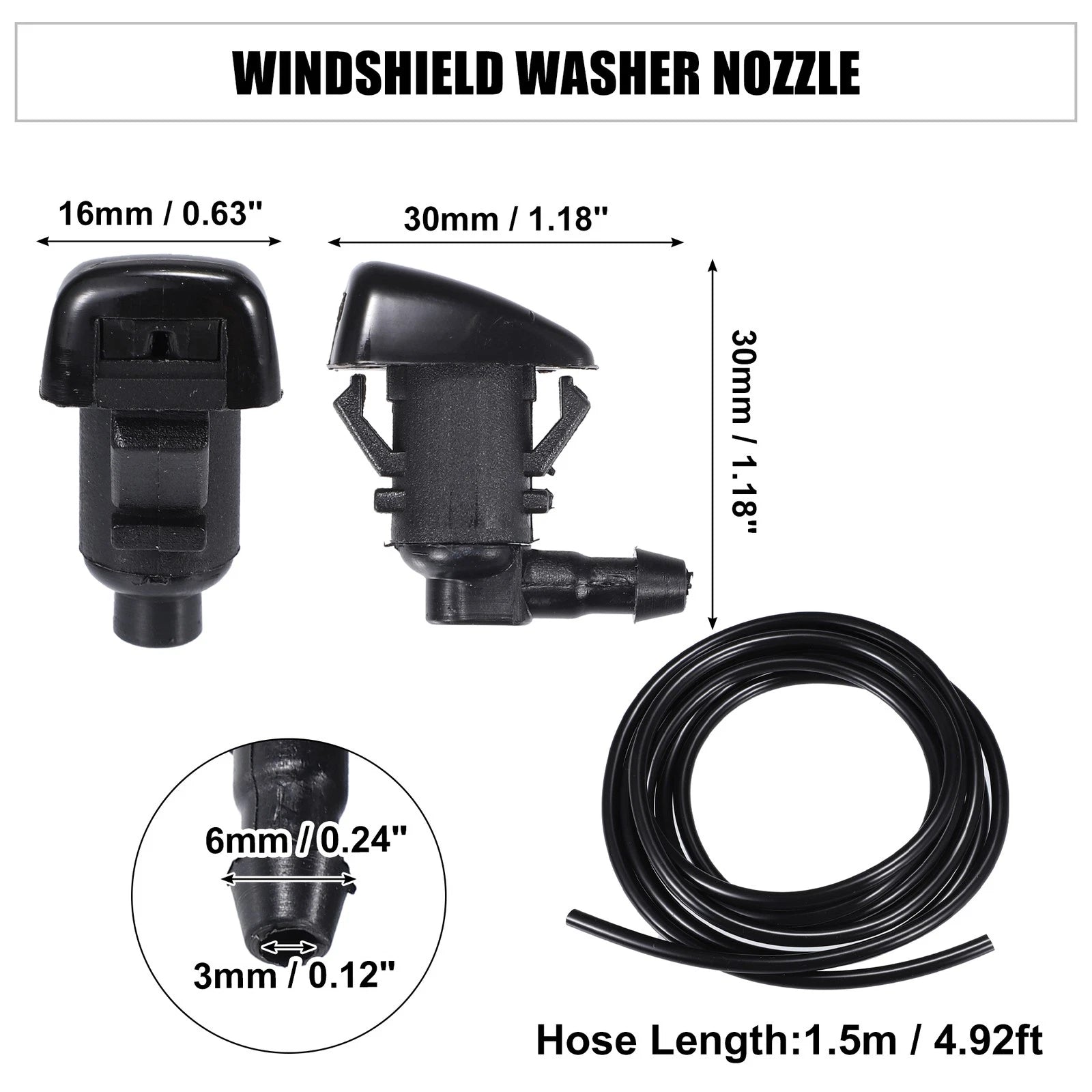 Windshield Washer Nozzle Spray Kit No. 25823360 for GMC Acadia (2014–2015)