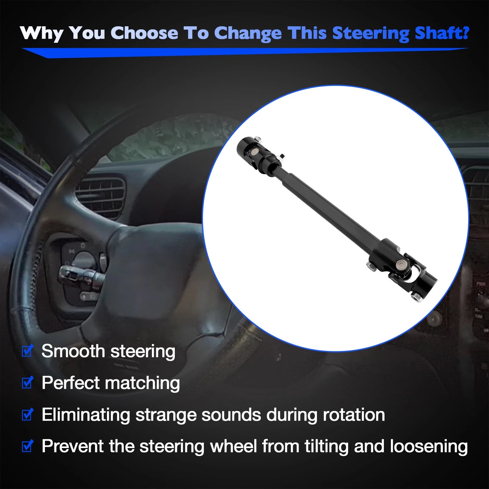 Steering Column Shaft for GM S10 G-Body F-Body (1982-1993)