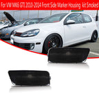 Smoked Lens Front Side Marker Lights for VW MK6 Golf GTI (2010–2014)