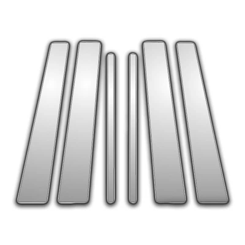 6 Pc Chrome Pillar Post Covers For 05-10 infiniti 'M' - P3720