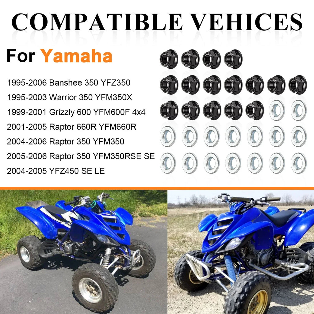 Wheel Nut And Washer Kit for Yamaha Raptor 350 660R (2001–2006)