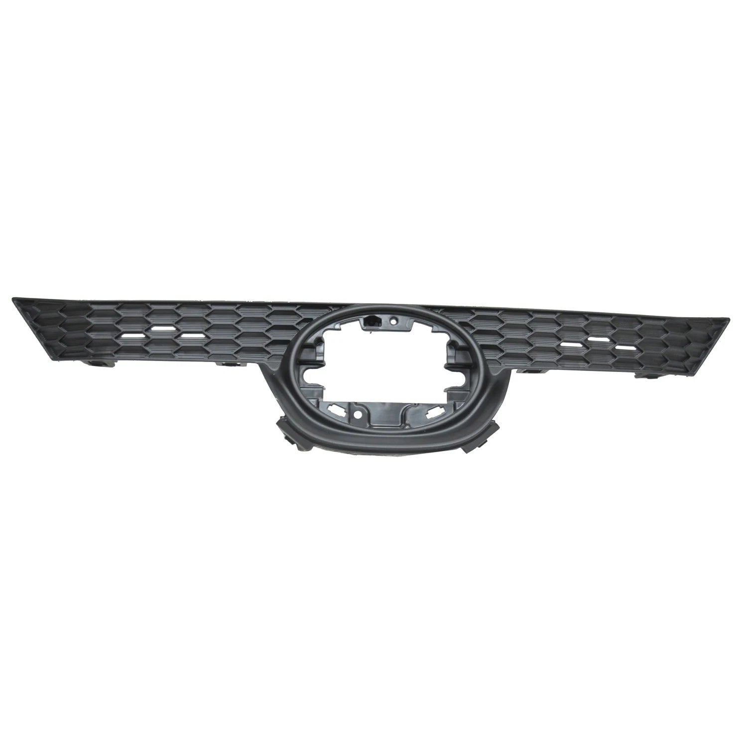 Front Upper Grille Replacement Textured Plastic with Emblem Hole for Ford