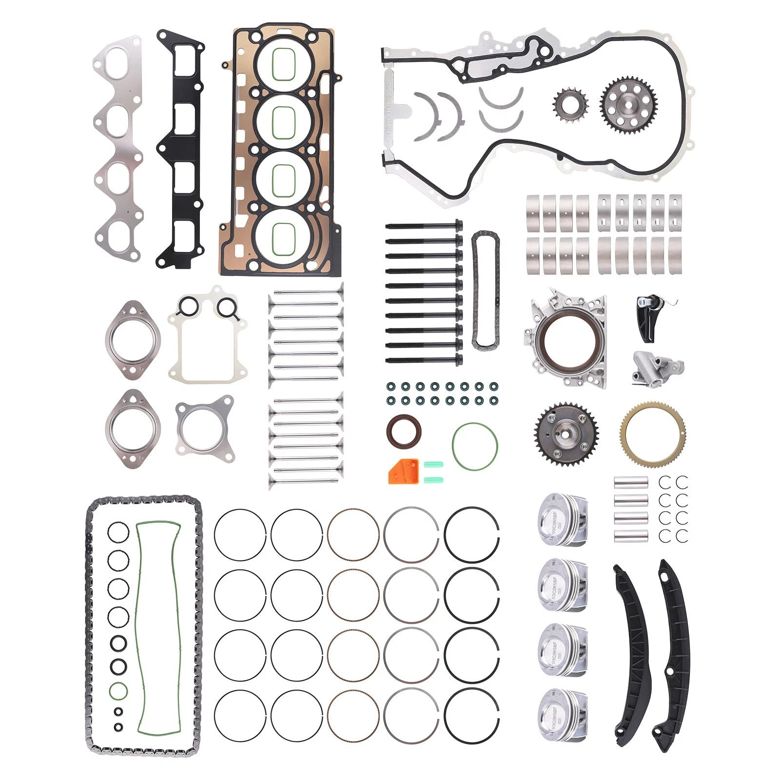 Engine Pistons Overhaul Set for VW Audi 1.4 TSI CAV CTH Ø19mm (2010–2018)